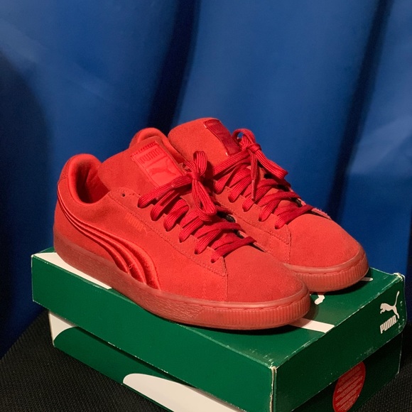 Puma Other - Puma Suede Classic Badge High Risk Red-Size 9